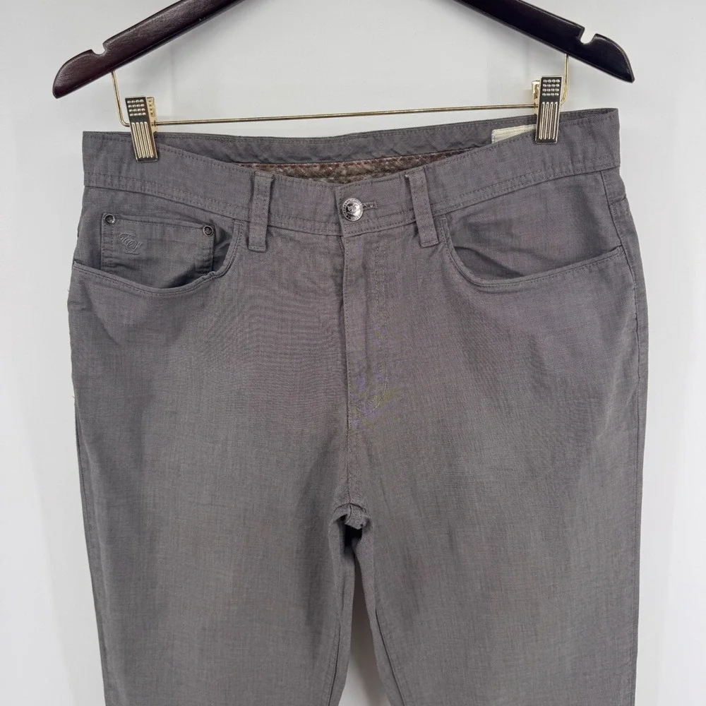 English Laundry Brixton Mens 32x34 Charcoal Grey Textured 5-Pocket Pants 1119710
